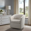 Fauteuil demi-tonneau pivotant à 360 ° Tyler avec garniture cloutée-436191147