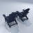 Pakkdiarie Folding Adirondack Chair with Cup Holder,HDPE Outdoor Chair with Comfort Ergonomic Seat for Patios,Lawn,Garden, Backyard Use-122510165