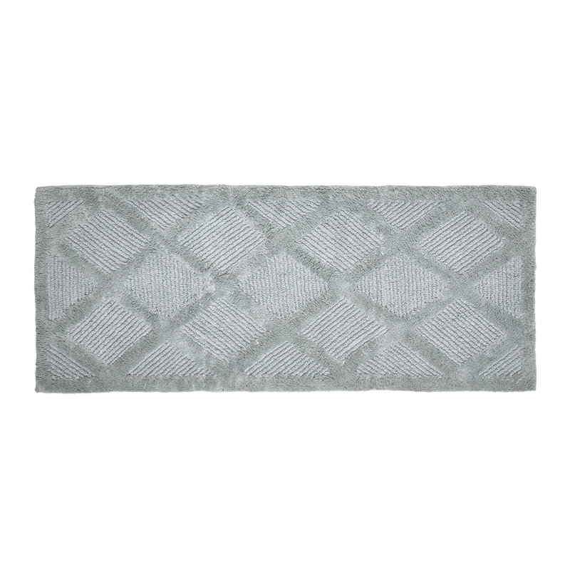 Tapis pour salle de bain en mélange de coton Gerlinda, Spa doux