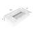 Pyramid 36" Wall Mounted Rectangular Solid Surface Bathroom Sink in Matte Finish - Marble White, With Faucet Hole-813603361-898419830