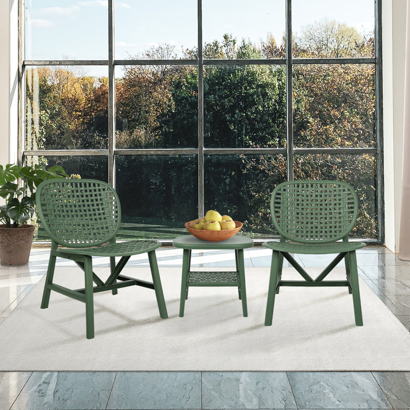 Ensemble bistro long 23,23 po Goldshell, Vert