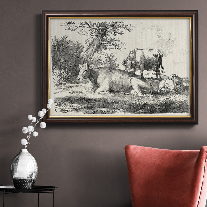 Toile encadrée de qualité supérieure avec charmes de campagne - prêt à accrocher, H 18 po x l 27 po x P 2,5 po