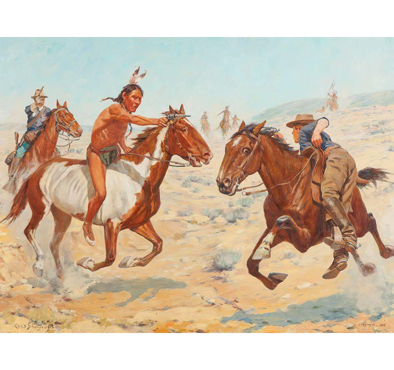 Loon Peak®, Shreyvogel, art graphique sur toile tendue par Charles, Fighting Scouts, Even Chance