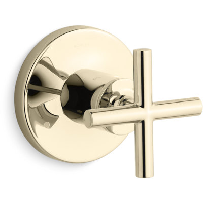 Purist Transfer Valve Trim with Cross Handle