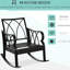 Chaise berçante Backyard, siège de véranda en aluminium Look. Coussin confortable, fabrication stable, sièges de détente extérieurs pour coussins, détente