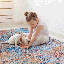 Tapis 5 x 8 pour salon, lavable à la machine