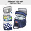 Boîte à lunch tactique 16L pour adultes, sac isotherme avec sangle d'épaule, sac à lunch robuste pour le travail, le pique-nique, le camping et les voyages, capacité de 20 canettes