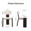 Chaises de salle à manger rembourrées Varian Teddy, hauteur du siège 19 pouces (ensemble de 6)-1172734786