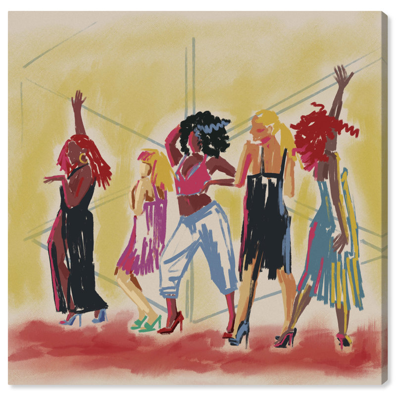 " Lets Dance " by Wynwood Studio, 12" H x 12" W x 0.8" D