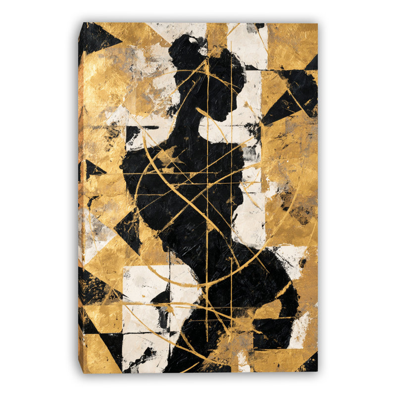 Toile tendue Golden Muse, L 16 po x H 24 po x P 1,5 po