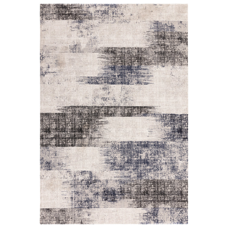 Abrienne Soft Lines Blue/Grey/Black Rug