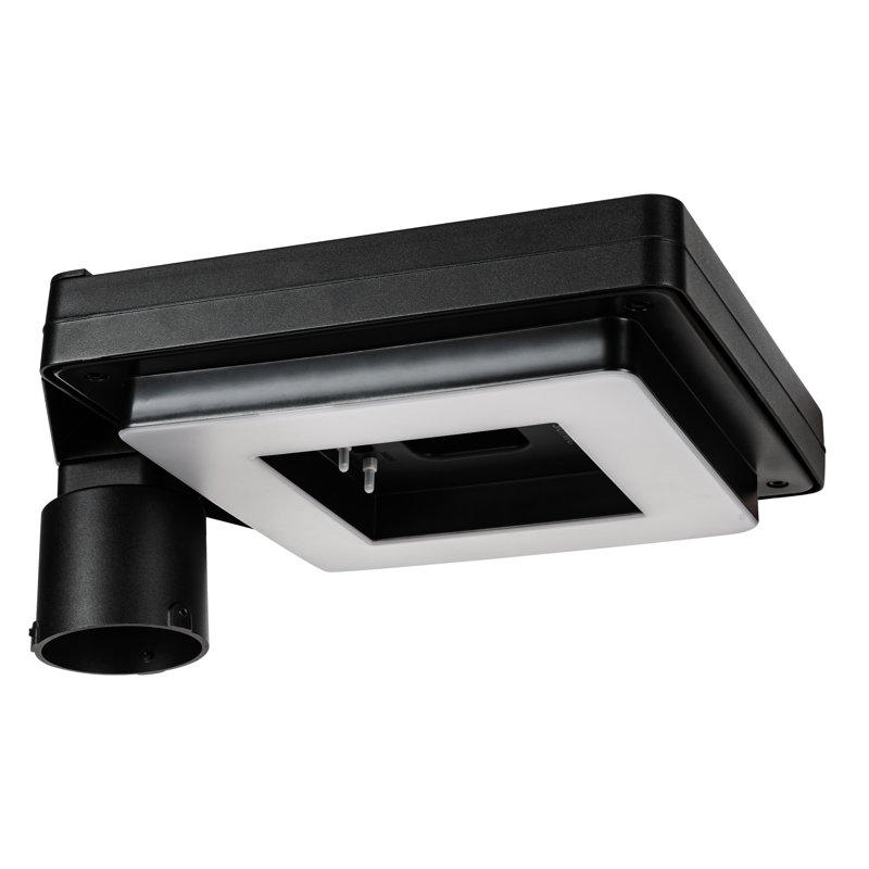 Lampadaire solaire carré facile à installer avec minuterie
