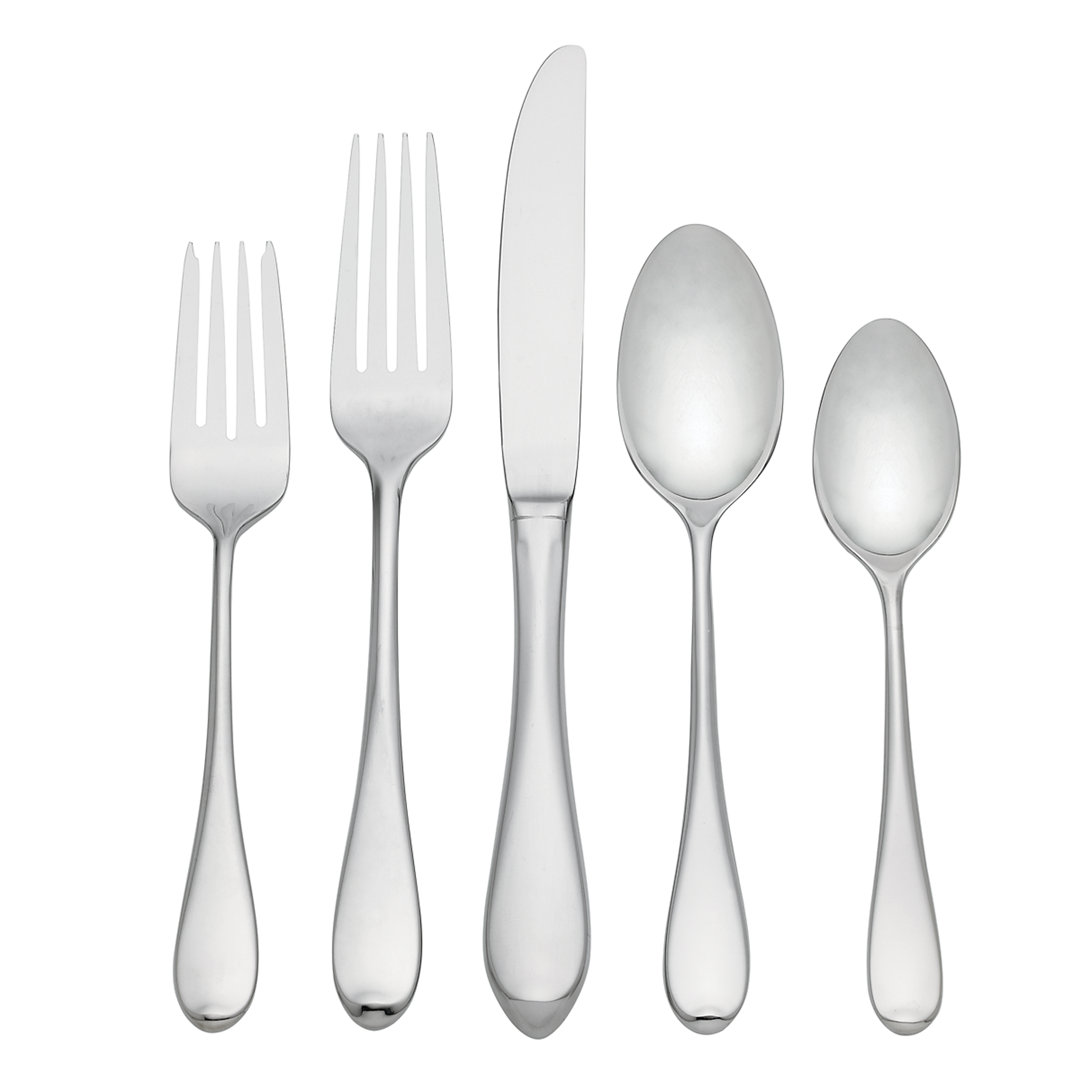 Studio 5 Piece 18/10 Stainless Steel Flatware Set, Service for 1 Gorham