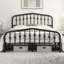 Metal Bed with Arched Headboard and Footboard-903604192-903604195