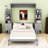 Murphy Wall Bed with Built-in Shelves and Soft LED Lighting-374732401-374732408
