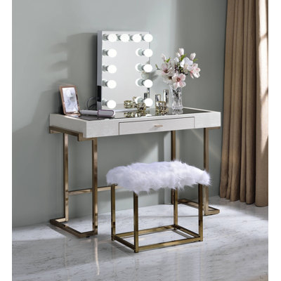 Miroir d'appoint blanc