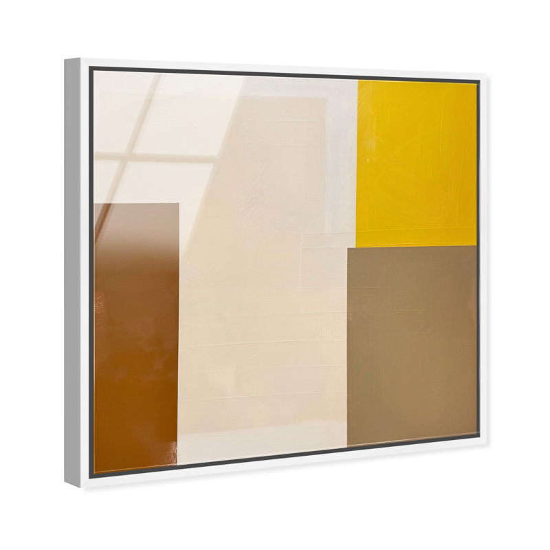 Cubes of Light I High-Gloss Frameless Acrylic Glass Wall Art Abstract Print by Oliver Gal, Ready to Hang, 12 x 12