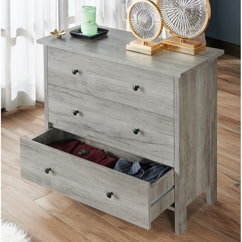 Frisco 3 - Drawer Accent Chest, Vintage Gray