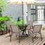 Ensemble de 4 chaises de patio Red Barrel Studio® avec jardin en acier-759618963