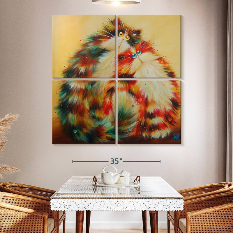 Brampt Felines For You, 50" H x 50" W