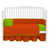 Orange / vert clair
