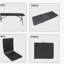 Table pliante 6 pi, table en plastique portative pour le camping, les pique-niques, les fêtes, table pliable à port élevé noir-790317539-790317537