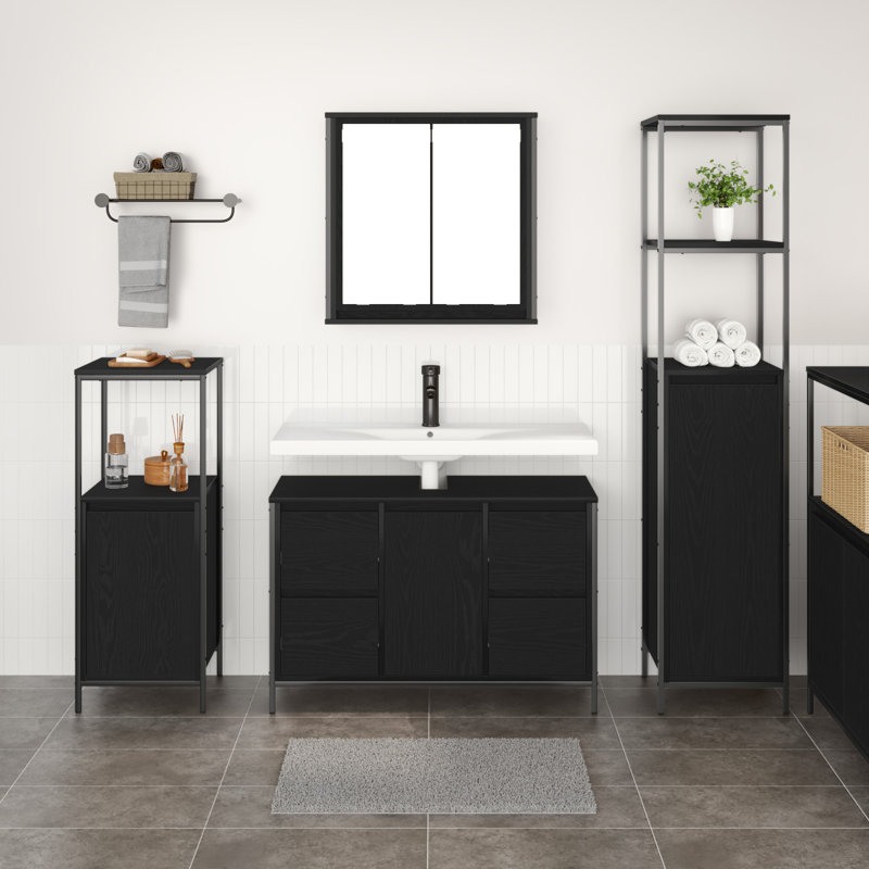 Bathroom Furniture Suite, Black