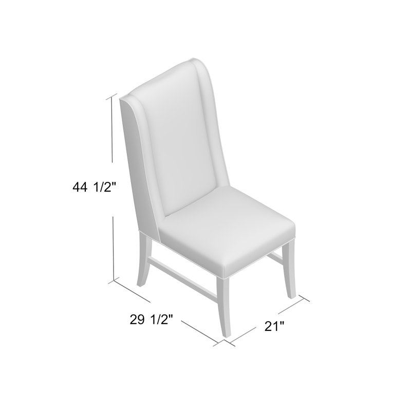Fauteuil à oreilles Carla, 8789 Indigo, Espresso