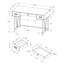 Bureau d'écriture en stratifié beige avec base en métal noir robuste pour la productivité Taupe moderne et une configuration professionnelle-1269822798