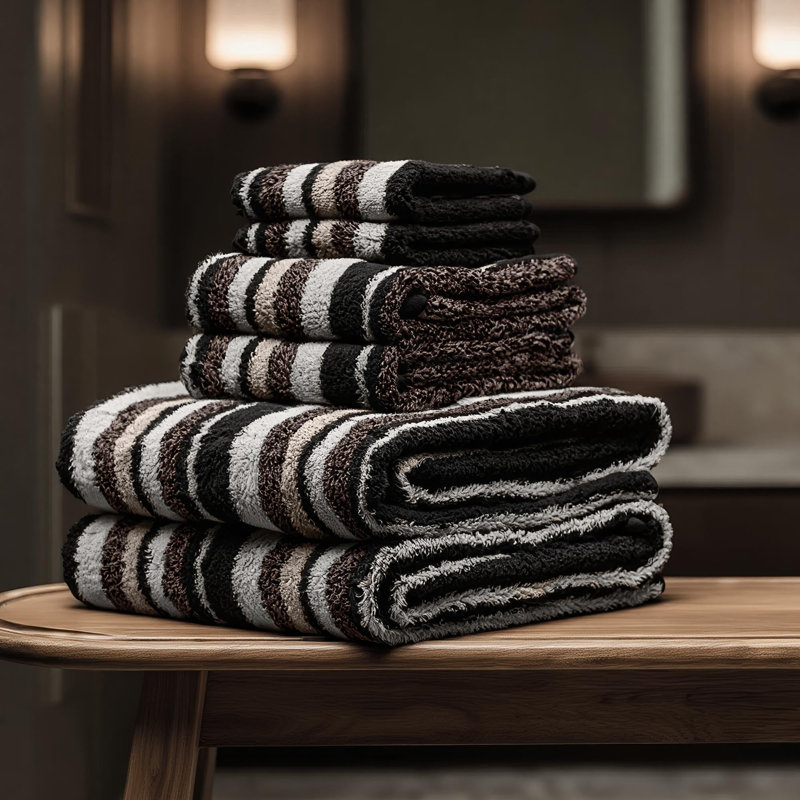 Serviettes en coton australien Ultraplush, Mousse, Ensemble standard (ensemble de 6 serviettes de bai