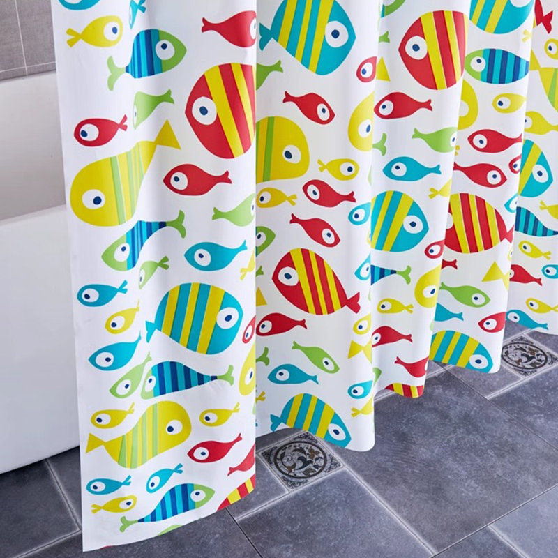 Rideau de douche avec crochets inclus, H 71 po x l 79 po