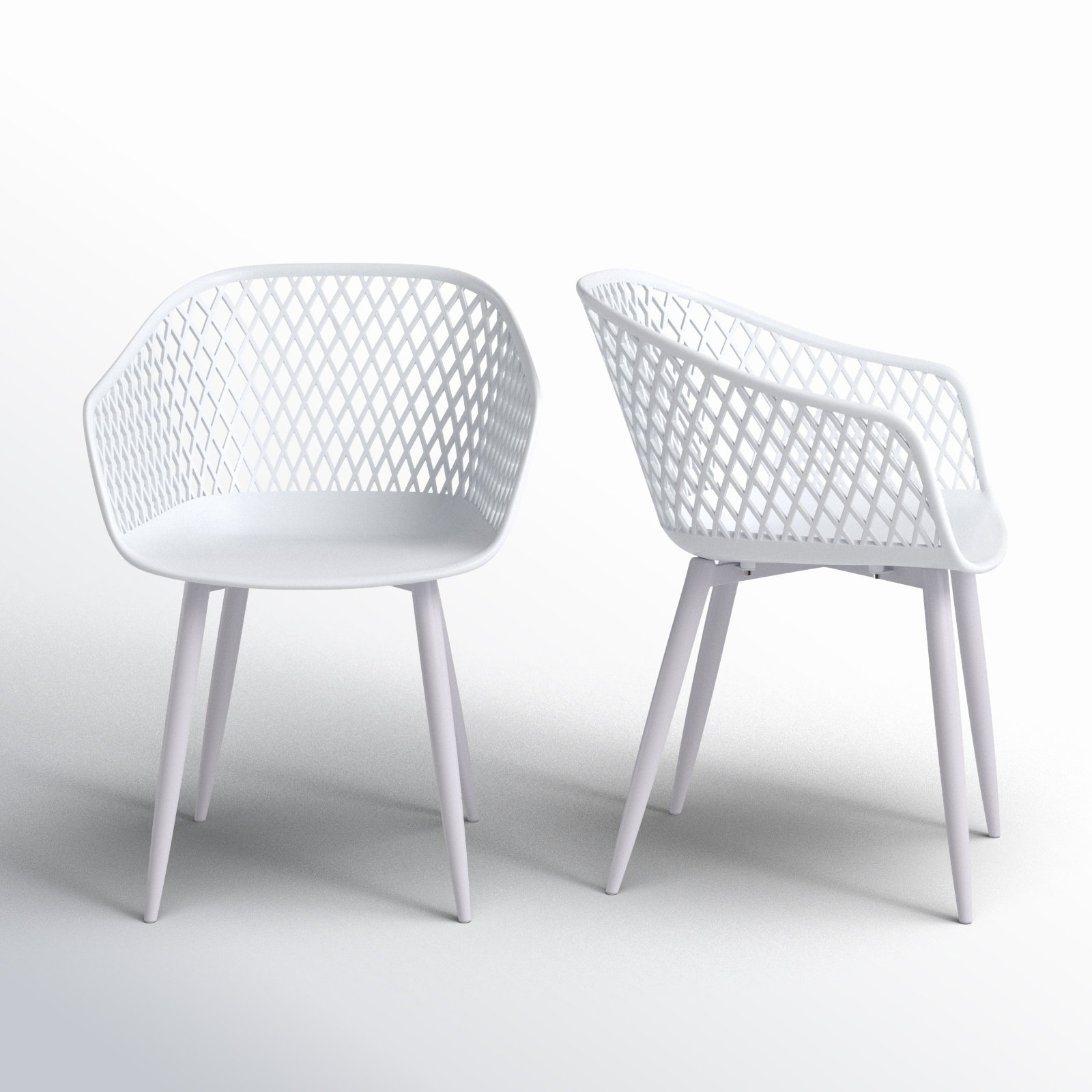 Newark Patio Dining Armchair, White