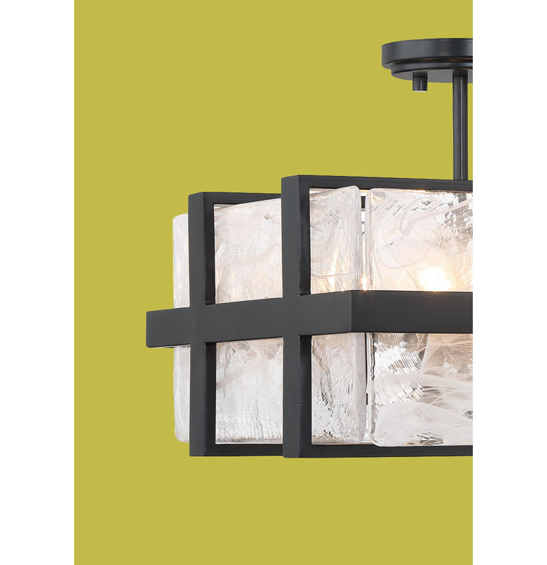 Minka Lavery Cloud Break - 4 Light Semi-flush In Coal Finish