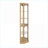 Cabinets: Lighted Corner Curio Cabinet with Adjustable Shelves | Light Oak | Traditional MDF+Glass