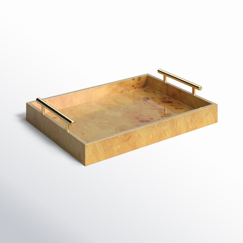 Plateau rectangulaire Niara, H 2,5 po x P 13 po x l 9,5 po