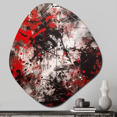 Cservak - Abstract Marble Nebula Shape Assymterical Metal Wall Art