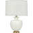 Matte Lily Glazed/Modern Brass