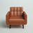 Gaige Faux Leather Armchair-1463701023