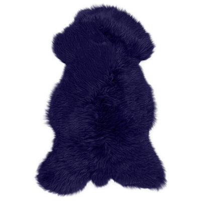 Alkis Solid Colour Sheepskin Hand Woven 55cm X 95cm Area Rug