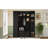 Farmhouse Elegant Hall Tree with 4 Side Cabinets-1547835149