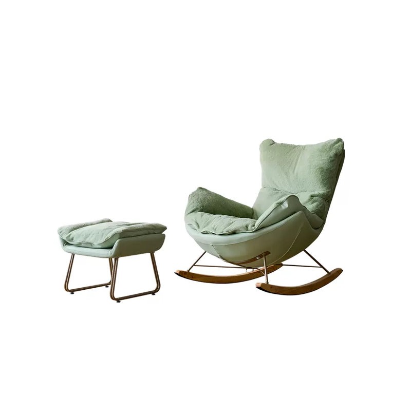 Chaise berçante de luxe Home Light, Vert