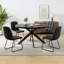 Ensemble 5 pièces de 4 chaises et table de salle à manger ronde Morden-673687650-650330900