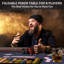 Table de poker pliable 8 joueurs avec rails rembourrés et porte-gobelets RayChee -99193711