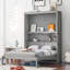 Lit escamotable double pleine grandeur avec tablettes-1639493441