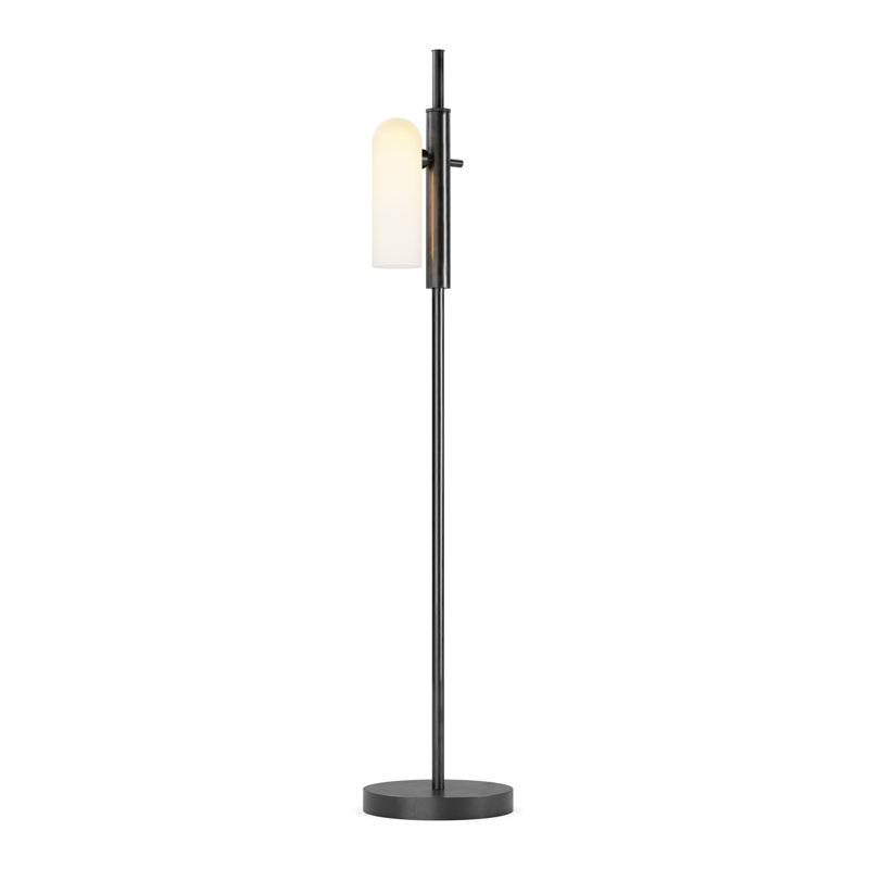 Latijera 61'' Traditional Floor Lamp, Black Gunmetal