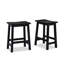 Ensemble de 2 tabourets de comptoir et de bar en bois massif-661312762