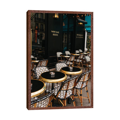 Paris Cafe VIII by Bethany Young - Print on Canvas