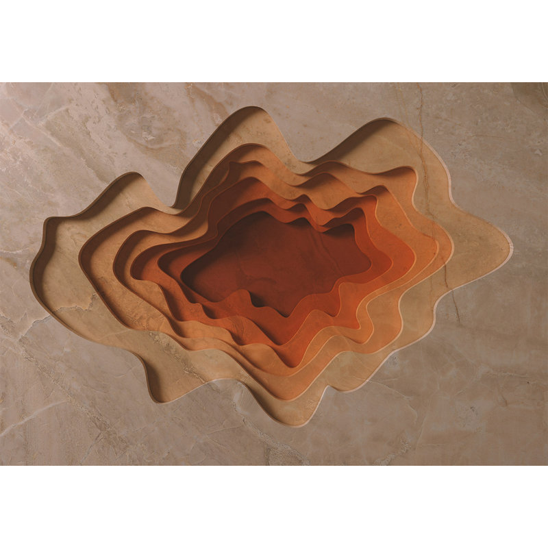 Papier peint 3D illusion 3D - multicouche, L 27 po x l 39 po