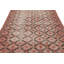 Vintage Distressed Rug, Pink And Green Geometric Floral Pattern - Rug & Kilim