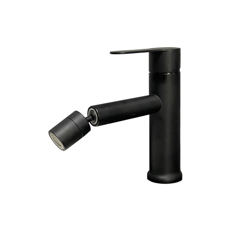 Robinet de lavabo de salle de bain, robinet de lavabo monotrou moderne à poignée simple